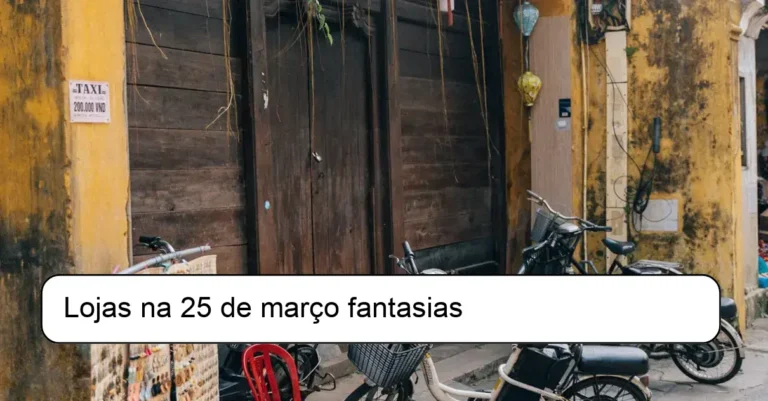 Lojas na 25 de março fantasias