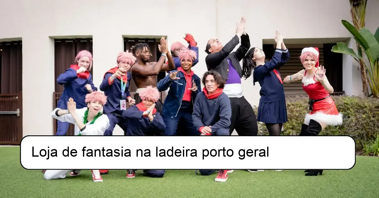 Loja de fantasia na ladeira porto geral